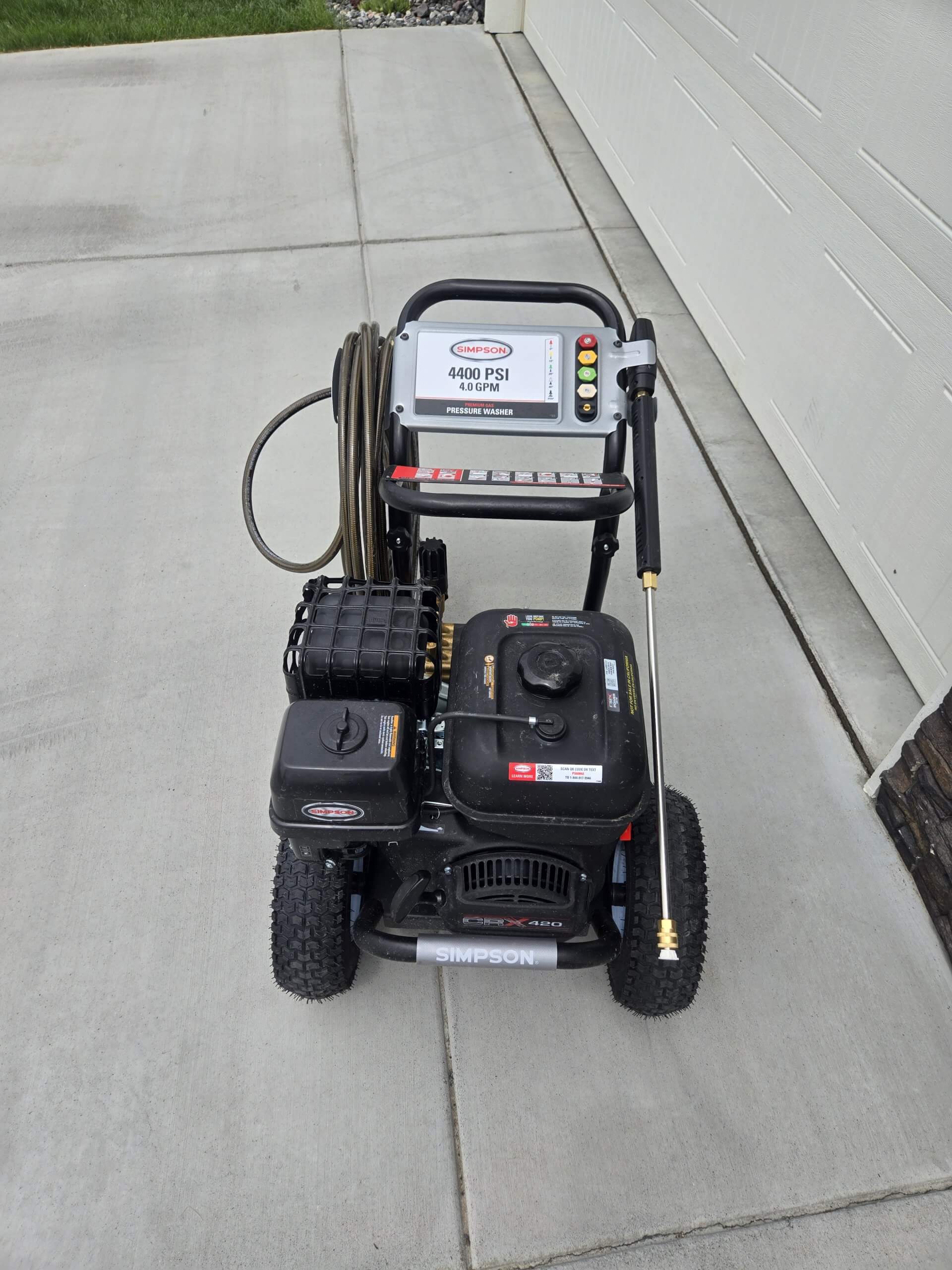 Commercial grade power washing equipment